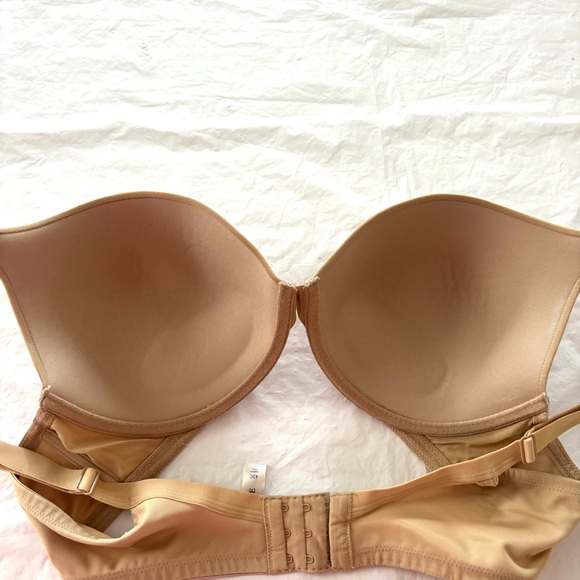 NWOT Cacique tan nude Smooth Boost Plunge Seamless Bra SZ 42C - Picture 5 of 13